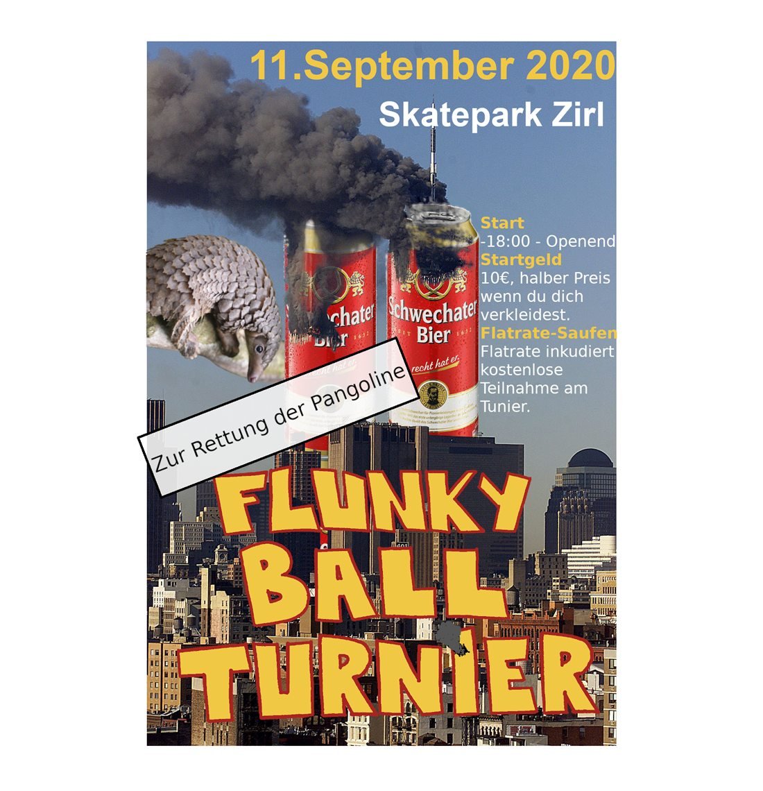 Flunkyball-Turnier Flyer 2020