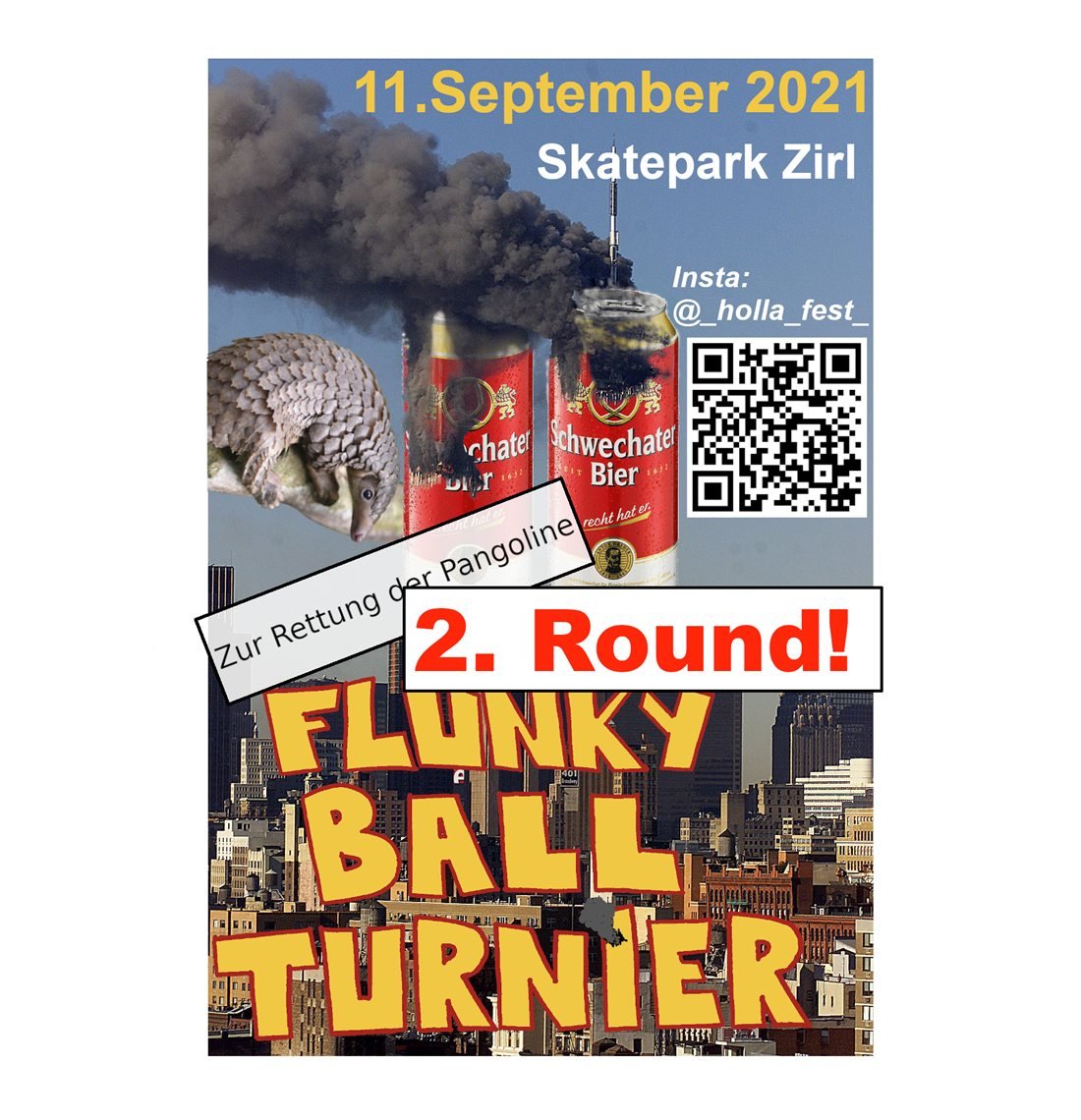 Flunkyball-Turnier Flyer 2021